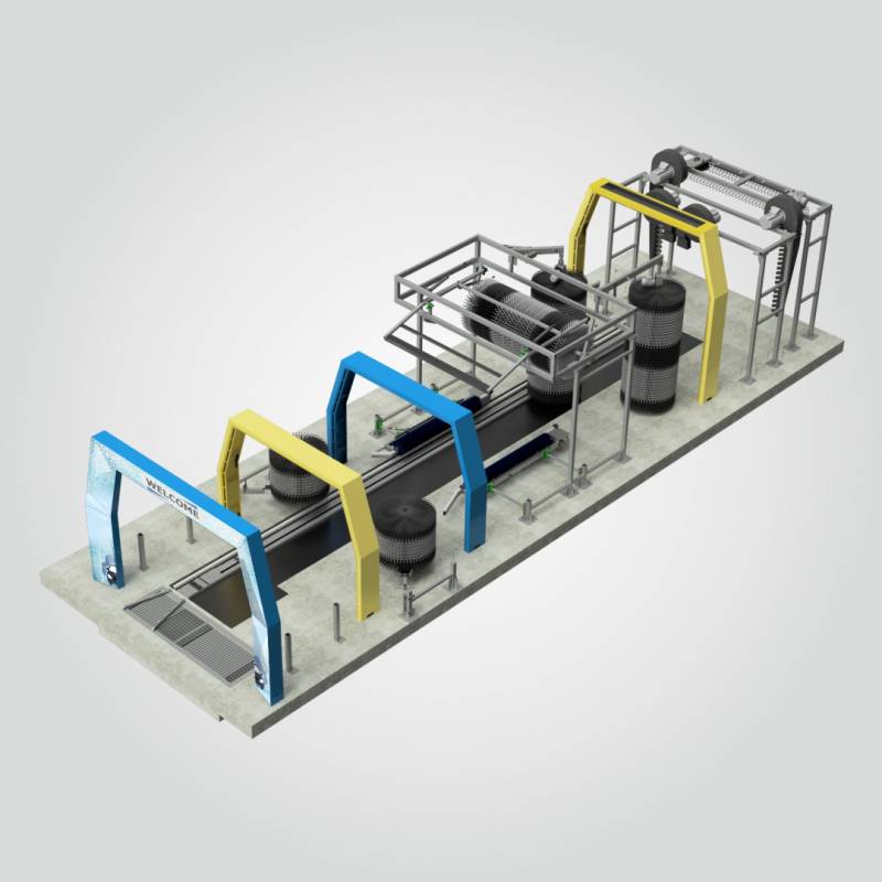 KKE Gamma 12 m Conveyor Car Wash Equipment KKE Wash Systems International